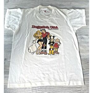 Vtg 1970s Lil Abner Dogpatch Arkansas USA Single Stitch Size 10-12 T Shirt Youth